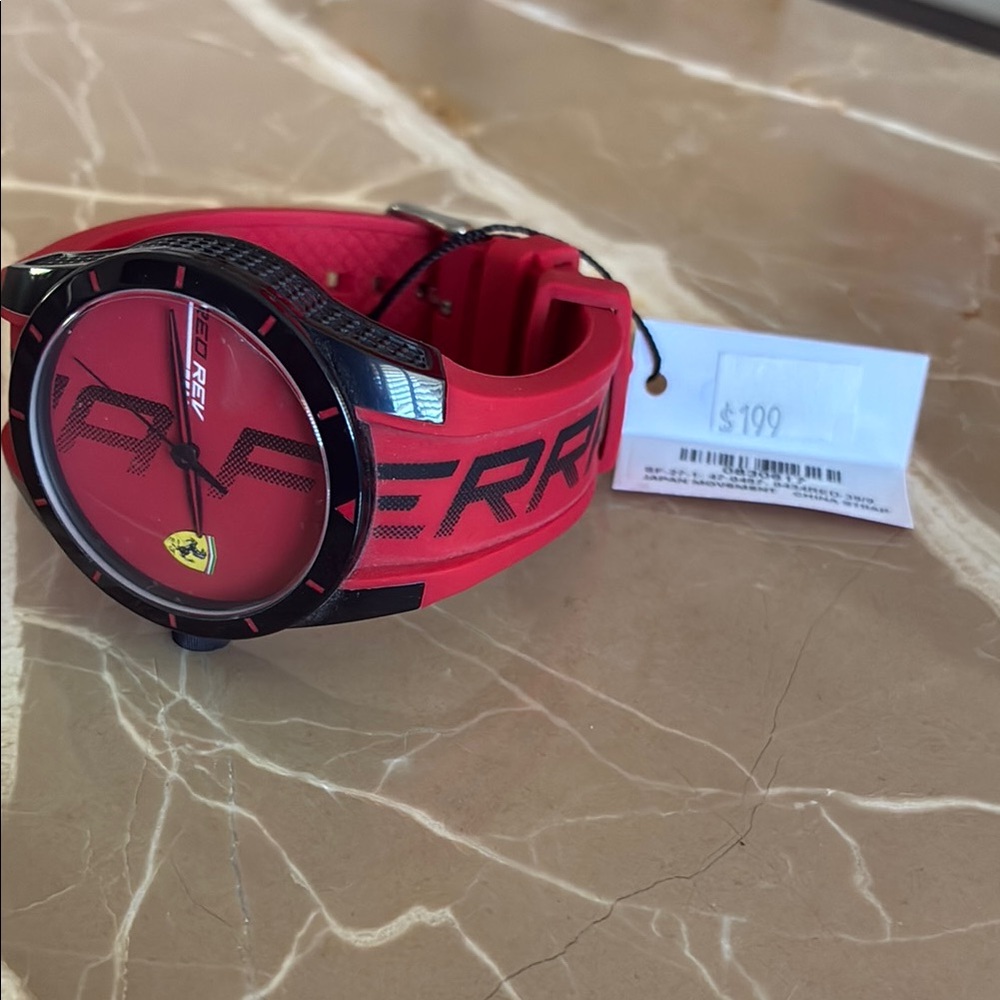 Ferrari Red and Black Chronograph
